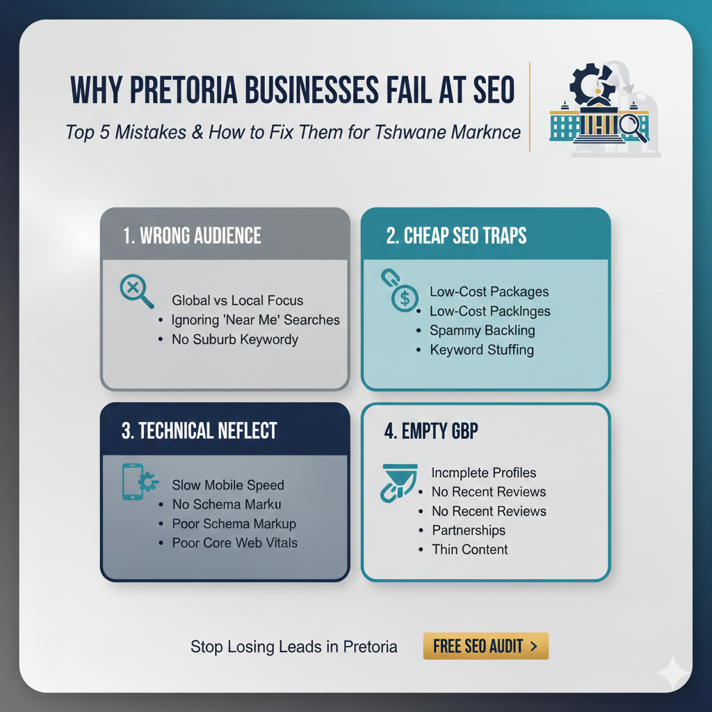 Why Pretoria Businesses Fail at SEO (And How to Fix It)